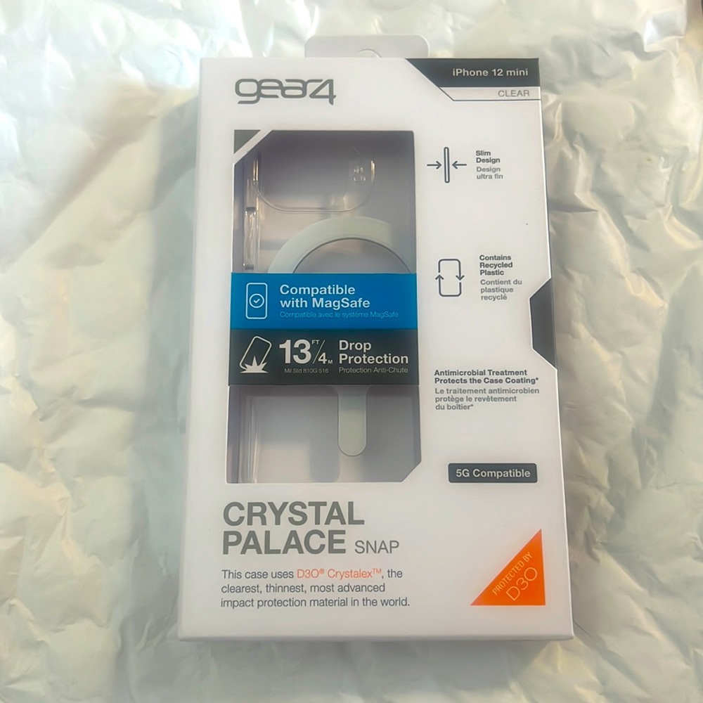 Gear4 iPhone 12 mini  CLEAR Crystal Palace Snap Case